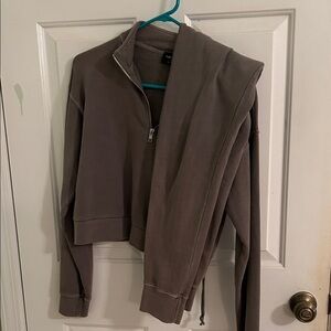 Gray Half-Zip Sweatshirt